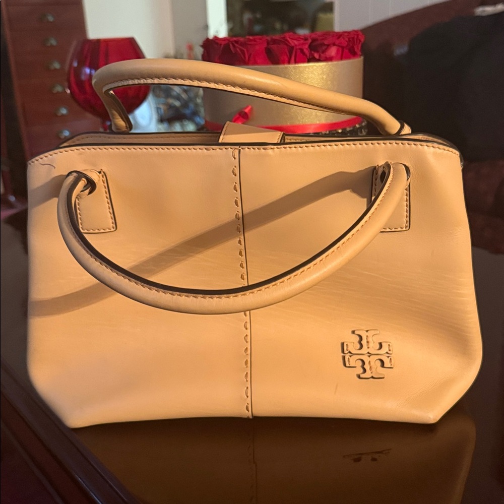Tory Burch Cream Satchel Bag